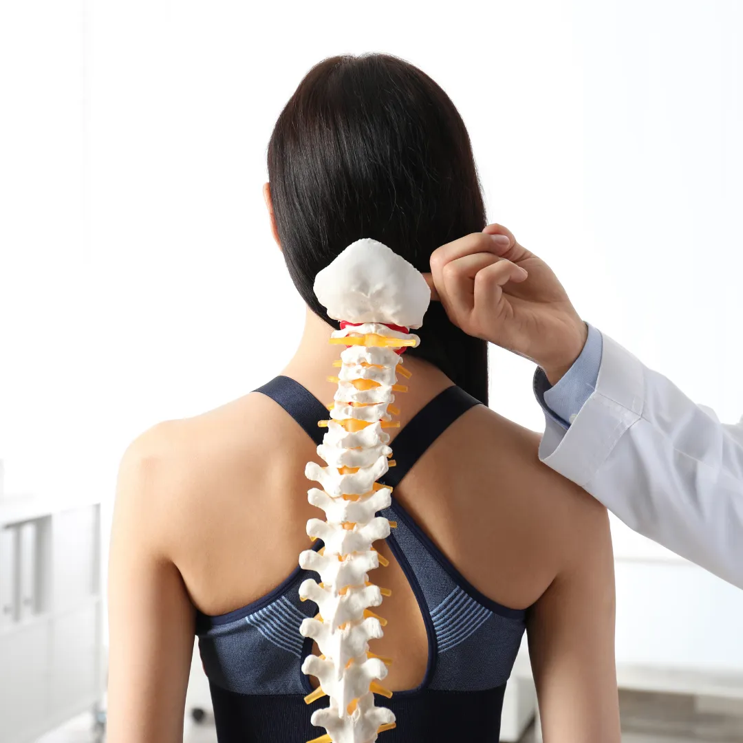 Patient experiencing back pain